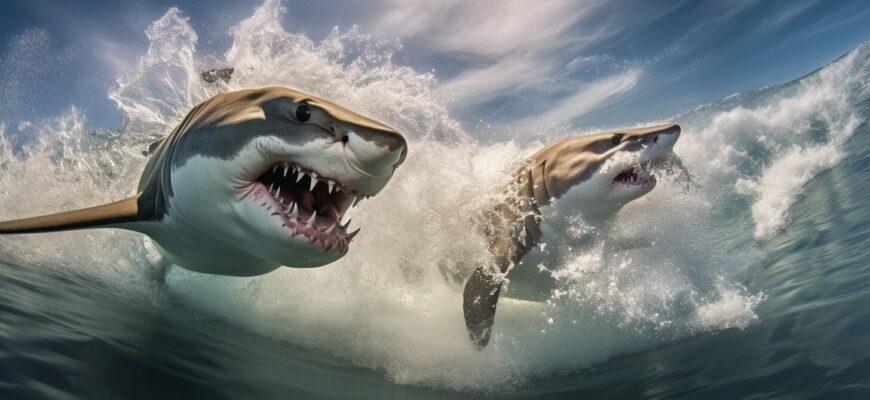 Bull Shark vs Tiger Shark: A fierce showdown.