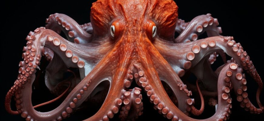 Illustration of octopus anatomy
