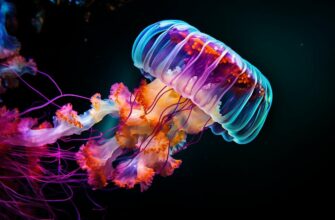 Jellyfish with delicate sensory structures.