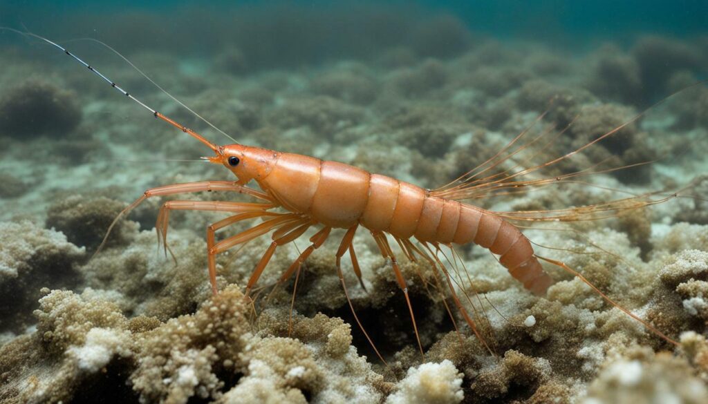 Scavenging shrimp