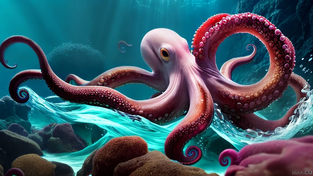 fast-swimming octopus