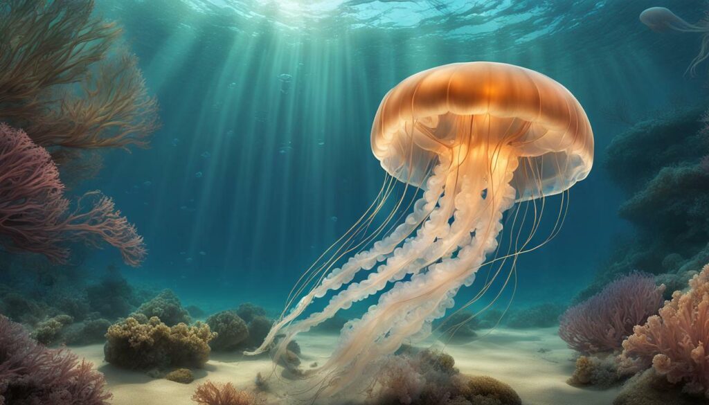 jellyfish swimming