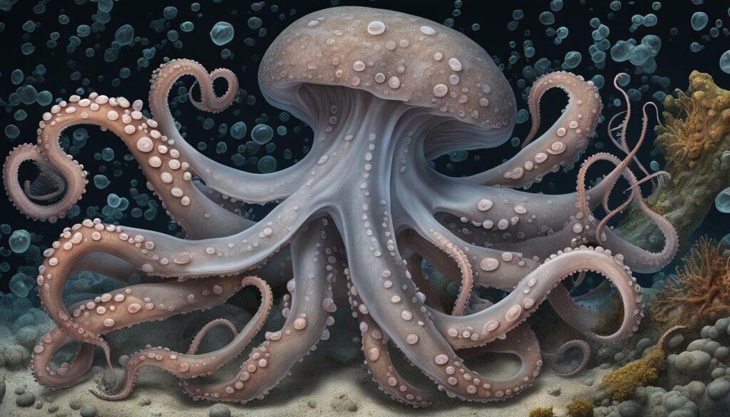 octopus regenerating its limb