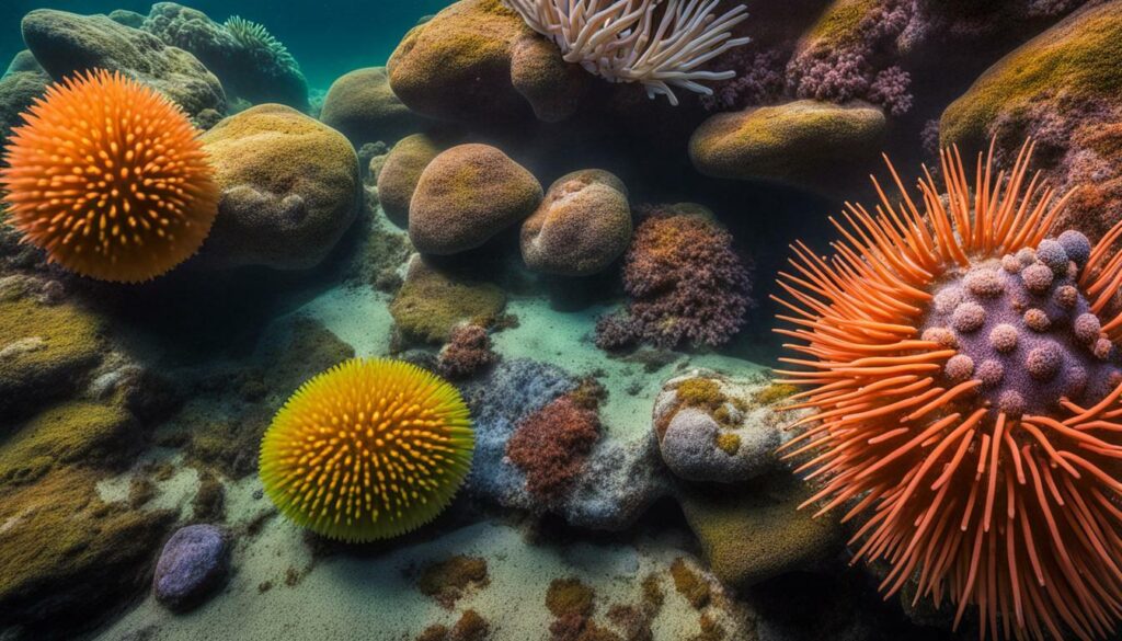 sea urchin in natural habitat