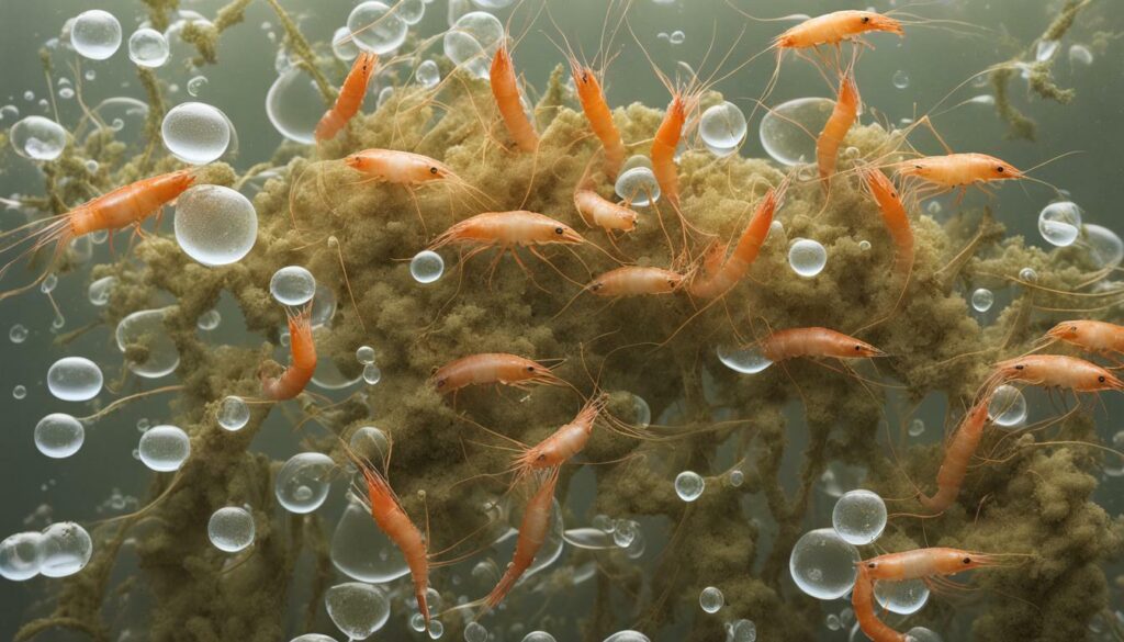 shrimp and decomposition in aquatic environments