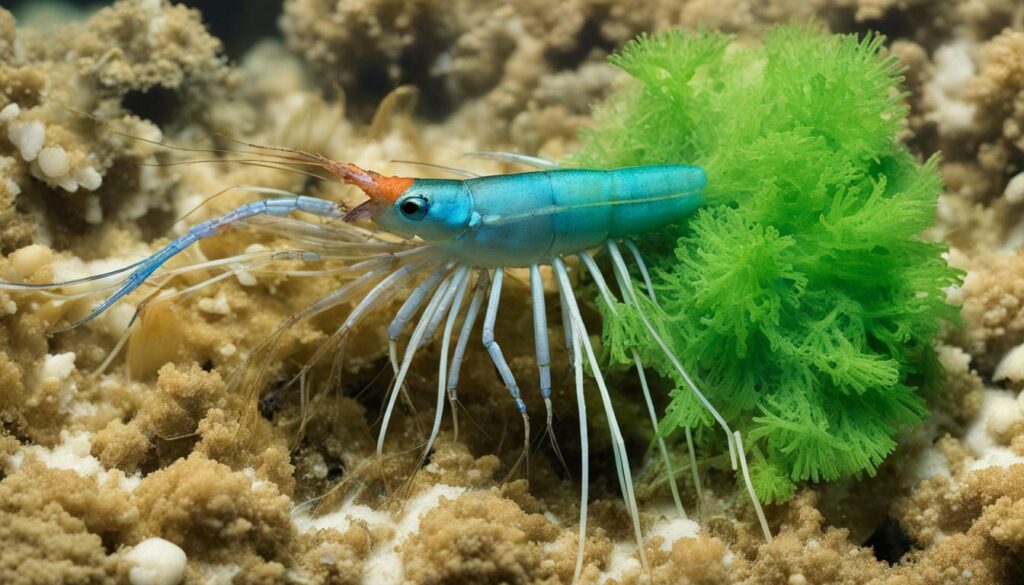 shrimp contributing to nutrient cycling